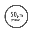Ικανότητα φίλτρανσης 50 μm